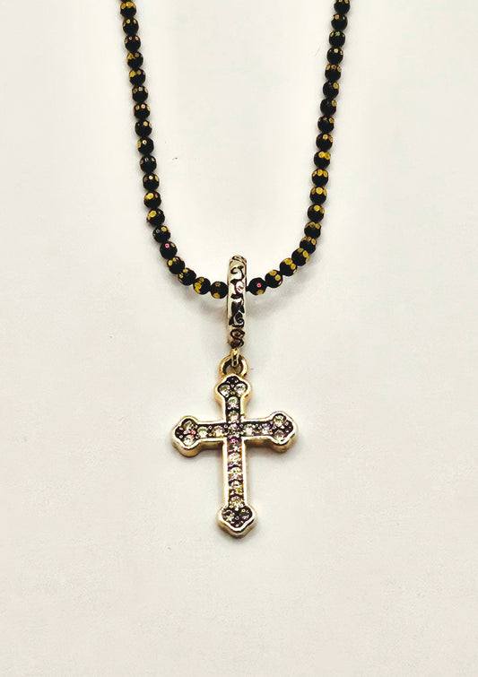 Gold Plated Sterling Silver Cross Pendant