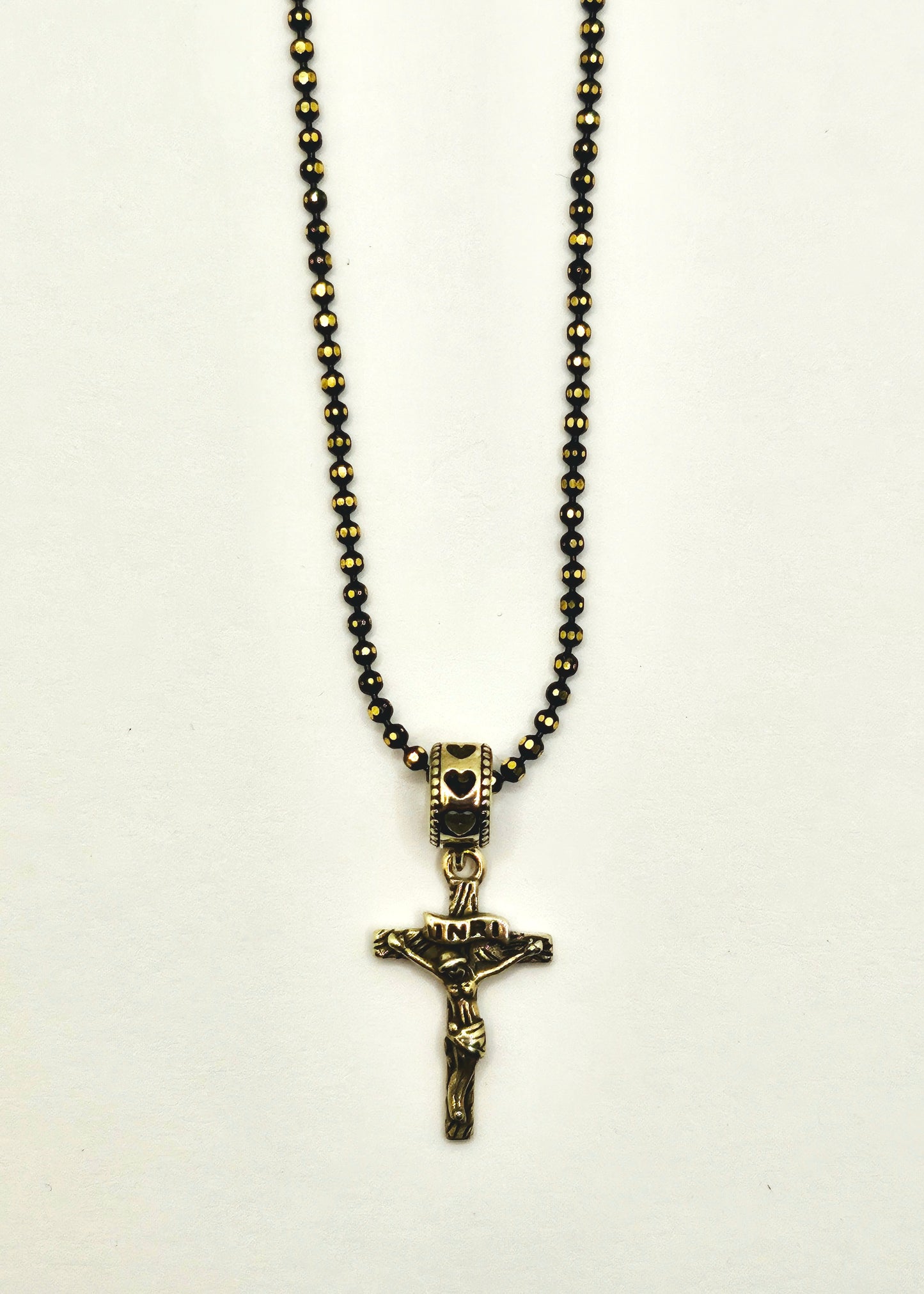 Gold Plated Sterling Silver Crucifix Cross Pendant