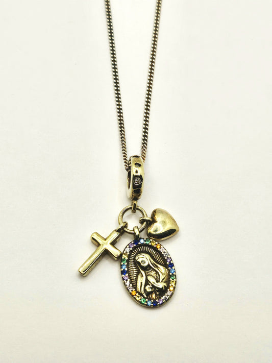 Gold plated sterling charm pendant